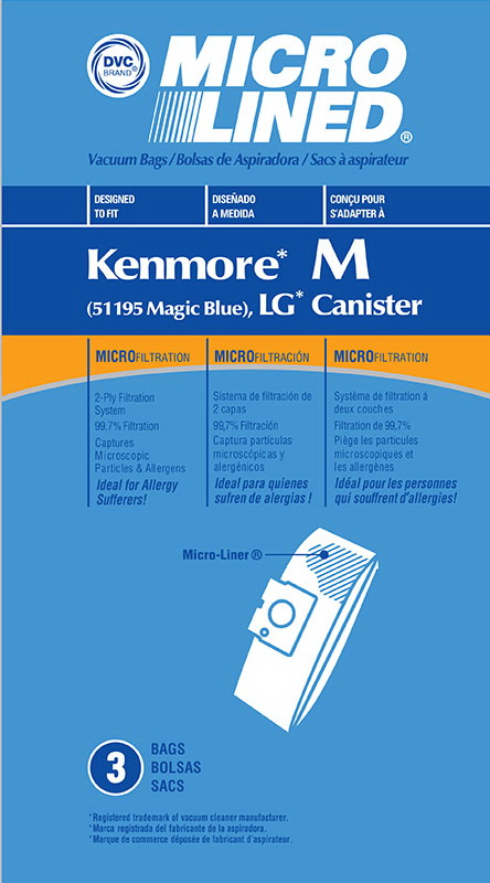 酷牌库|商品详情-Kenmore进口代理批发 纸袋，DVC Kenmore M 51195 微衬里 3 件装