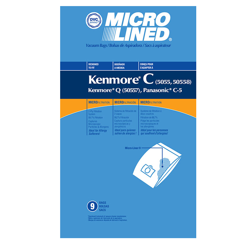 Kenmore进口代理批发 Kenmore 491105 纸袋，Dvc Kenmore 5055/50558 Microl 9Pk