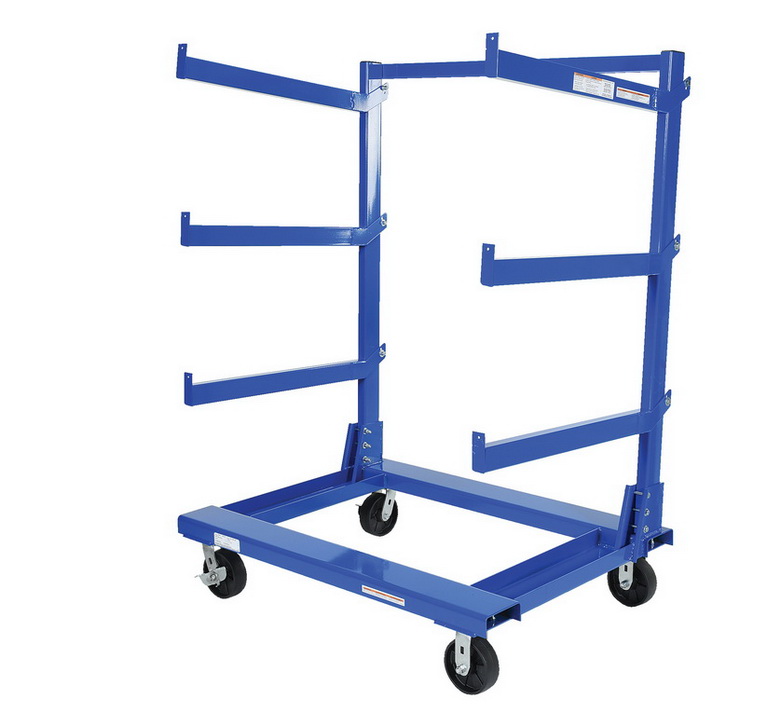 Vestil Plastic Utility Service Carts PLSC--2-2436, PLSC-3-2436