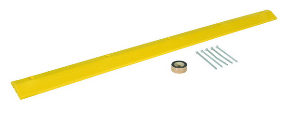 10 Width Vestil SBHA-48 Yellow Heavy Duty Speed Bump 48 Length Asphalt Hardware