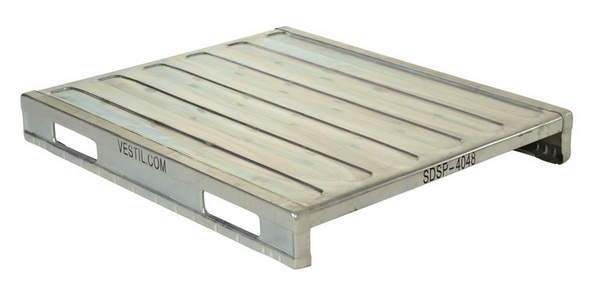 Vestil Vestil PLPS-H Solid Top Rackable Plastic Pallet and Skid at