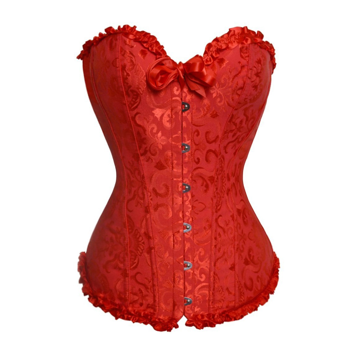 Opentip.com: MUKA Burlesque Red Brocade Overbust Fashion Corset and ...