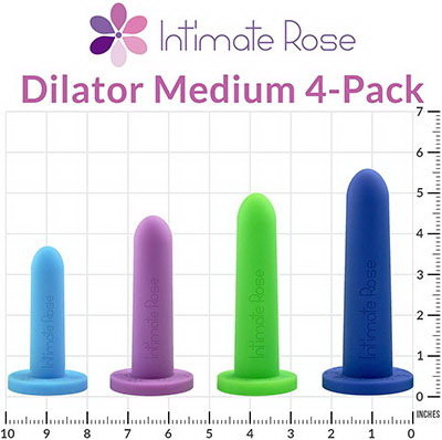 酷牌库|商品详情-INTIMATE进口代理批发 Intimate Rose，女士和男士硅胶扩张器，4 件装