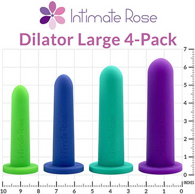 酷牌库|商品详情-INTIMATE进口代理批发 Intimate Rose，女士和男士硅胶扩张器，4 件装