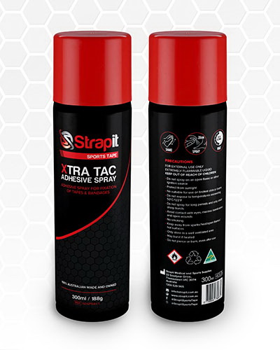 Strapit进口代理批发 Strapit Strapit, XTRA TAC 预胶带粘合剂喷雾，300 毫升/10 盎司，每支