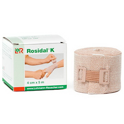 Rosidal进口代理批发 Rosidal 24-4010-1 K 短弹力弹性绷带，1.6 英寸 x 5.5 码（4 cm x 5 m）