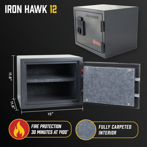 酷牌库|商品详情-Iron Hawk Safe进口代理批发 小型办公室保险箱 B04255803