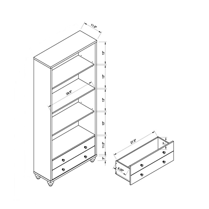 酷牌库|商品详情-ID USA Furniture进口代理批发 ID USA 171980 书柜红可可 B107130857