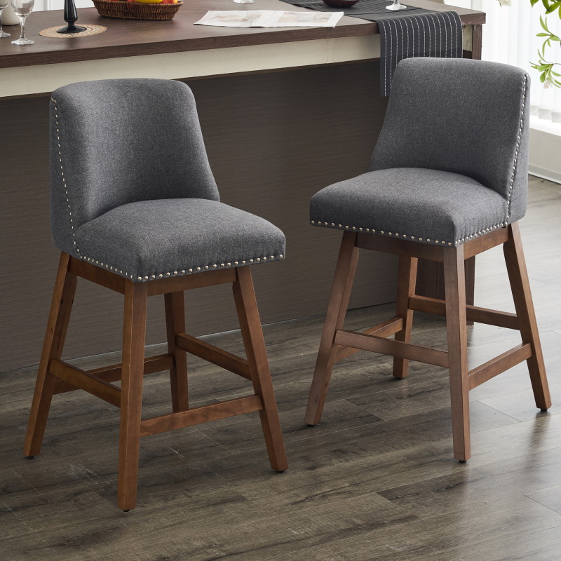 Fabric high discount back bar stools