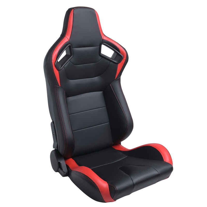 酷牌库|商品详情-Jiabeir RacingSeat进口代理批发 赛车座椅黑色红色 PVC 皮革带双滑块 2 件 W27603220