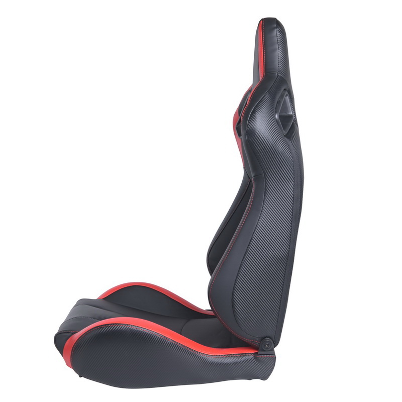 酷牌库|商品详情-Jiabeir RacingSeat进口代理批发 赛车座椅黑色红色 PVC 皮革带双滑块 2 件 W27603220