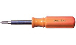 Lutz Tool进口代理批发 Lutz Tool Scdr 6In1 Lutz Orange Hndl，#26030 螺丝刀