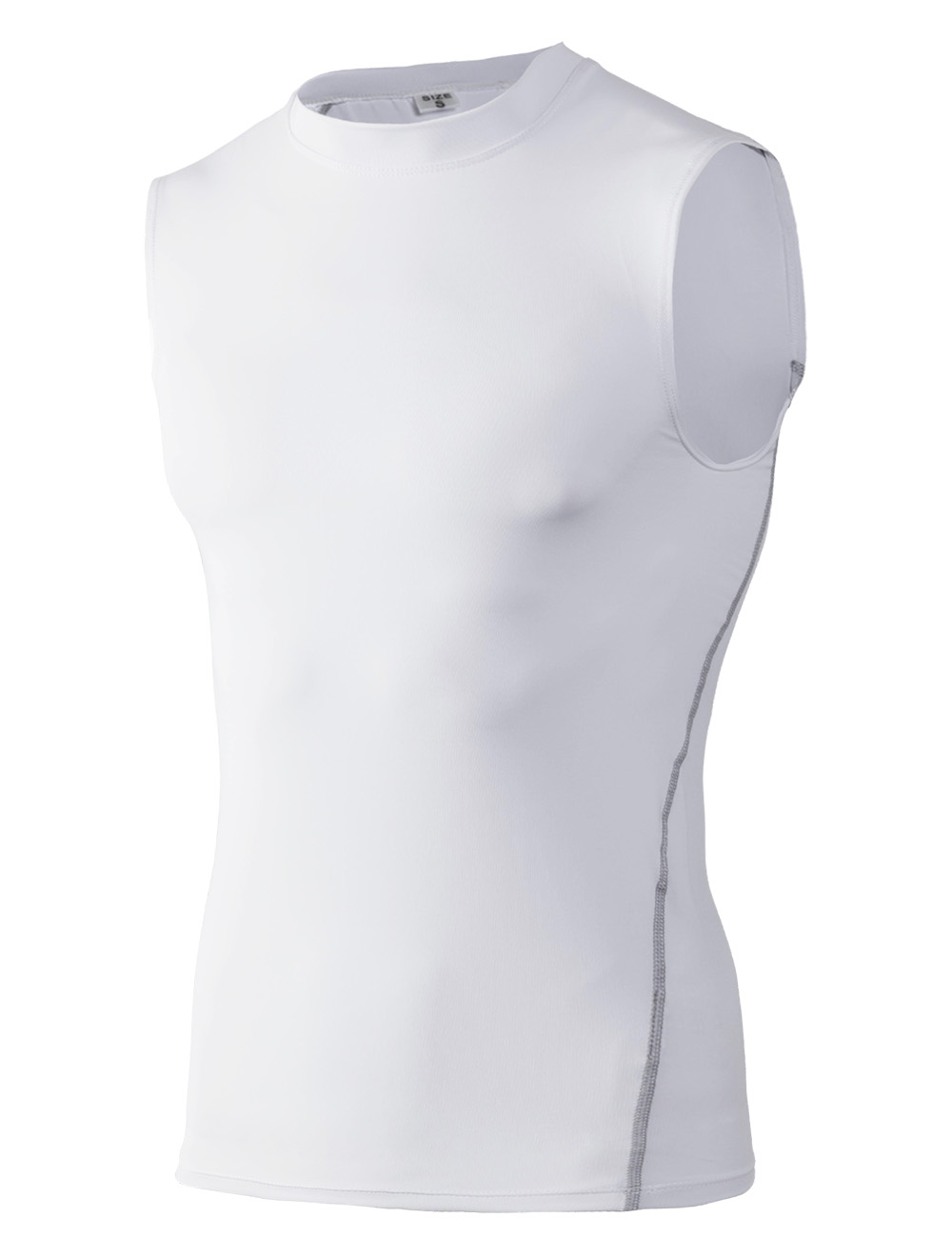 Toptie Men's Slimming Body Shaper Compression Shirt, Shapewear Sculpting  Vest Muscle Tank-Gray-S