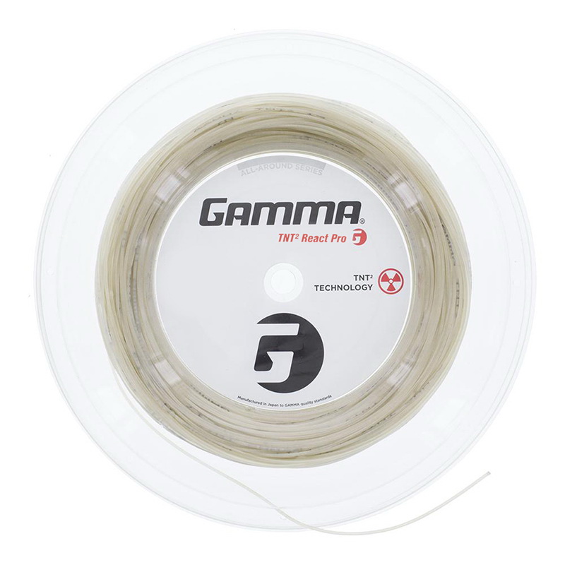 Gamma TNT2 React Pro 17g Tennis String (Reel)