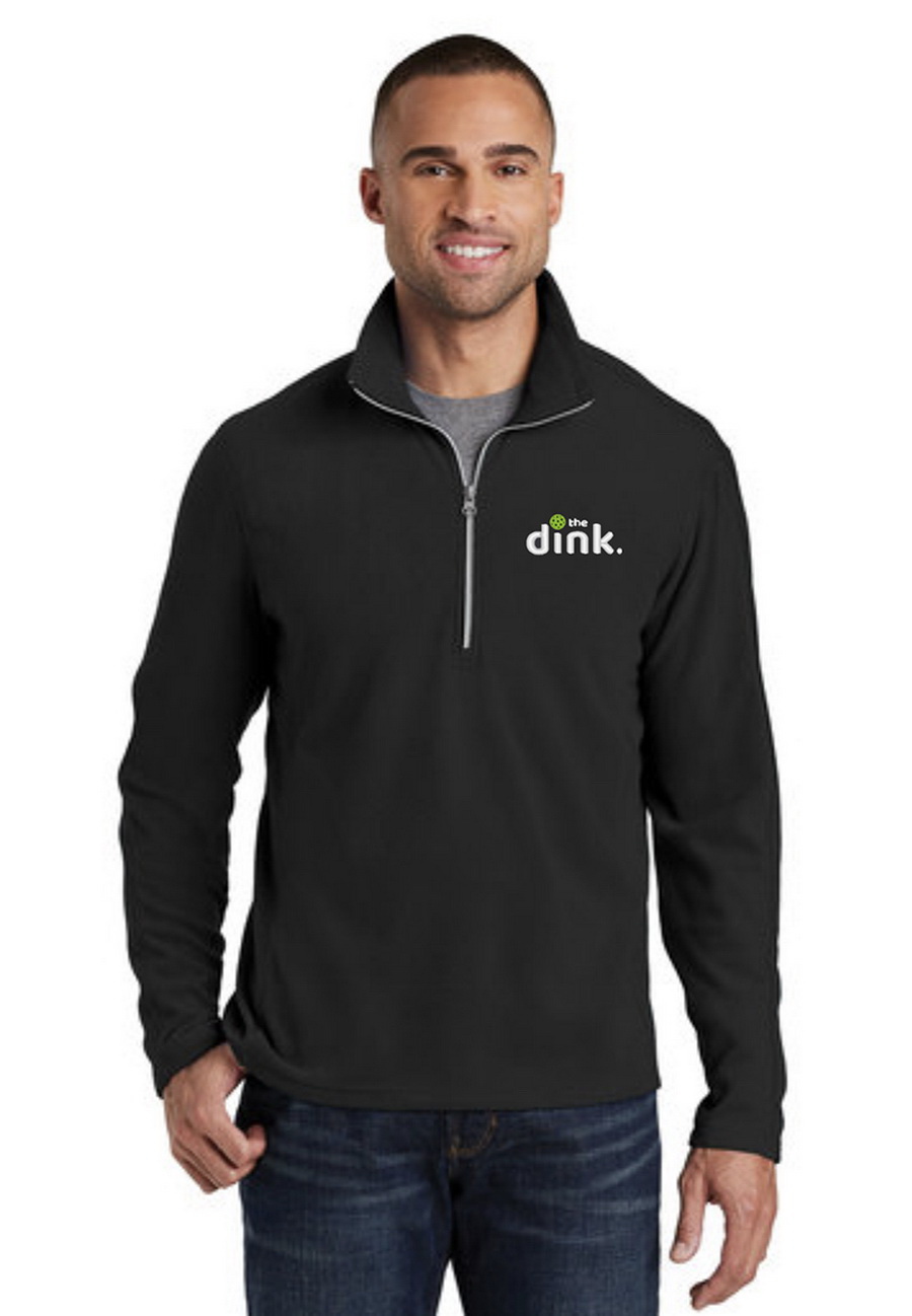 the dink.进口代理批发 丁克。 *F224-dink the dink Microfleece 半拉链套头衫 (M)（黑色）