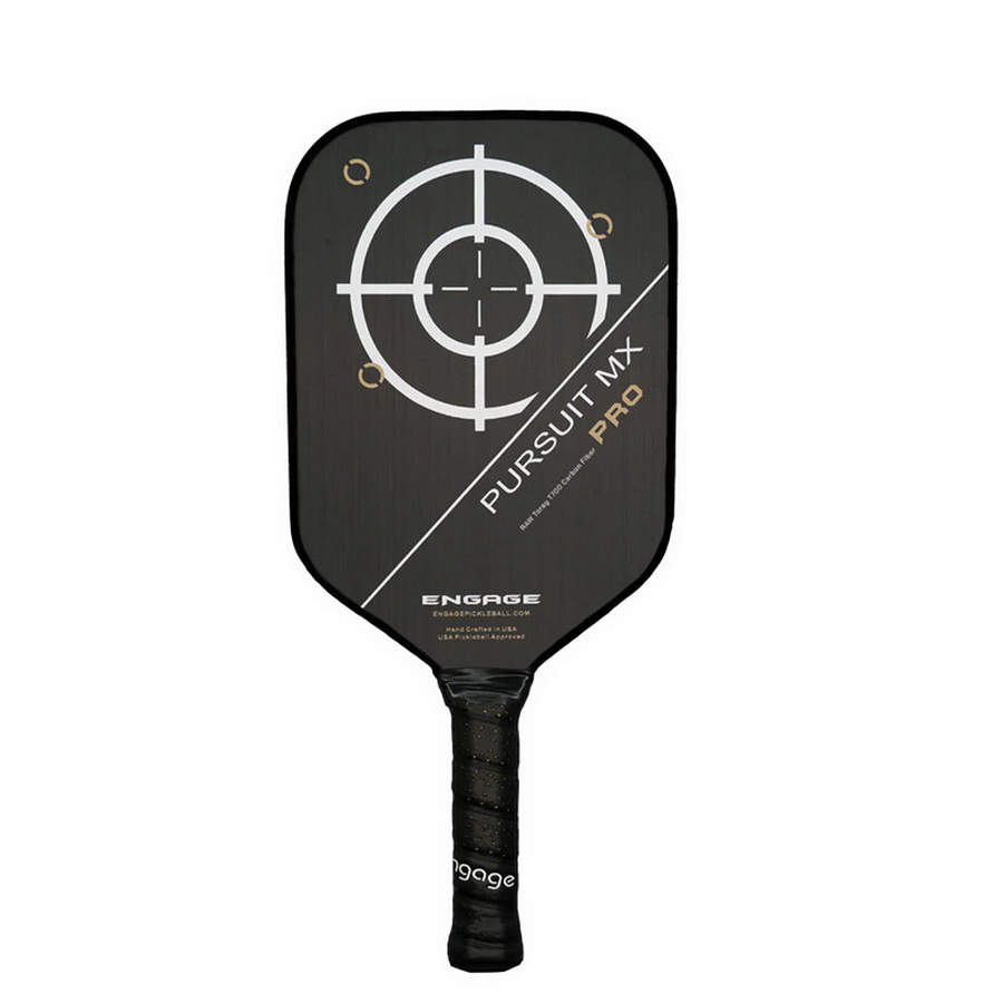 Engage Pickleball进口代理批发 Engage Pickleball OMX-BLA-002 Engage Pursuit Pro MX 原始碳纤维精简版 Pickleball 球拍