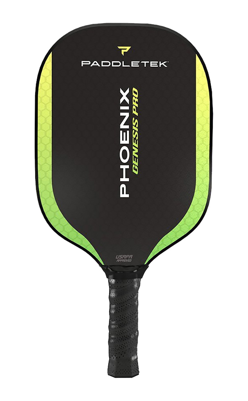 Paddletek进口代理批发 Paddletek PHOENIX-GENESIS PRO Phoenix Genesis Pro Pickleball 球拍（标准握把）（绿色）