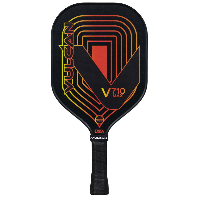 Vulcan进口代理批发 Vulcan V710MAX-FLAME V710 Max Pickleball 桨（火焰电路）（黑色）