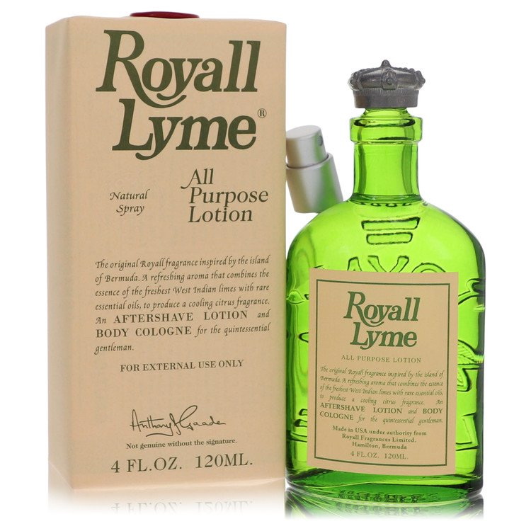 Royall Fragrances进口代理批发 ROYALL LYME by Royall Fragrances 401204 通用乳液 / 古龙水 4 盎司