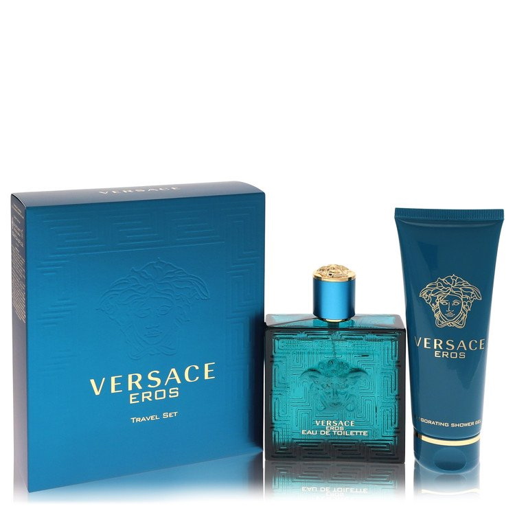 酷牌库|商品详情-Versace进口代理批发 Versace 534902 礼品套装 -- 3.4 盎司淡香水喷雾 + 3.4 盎司沐浴露，男士