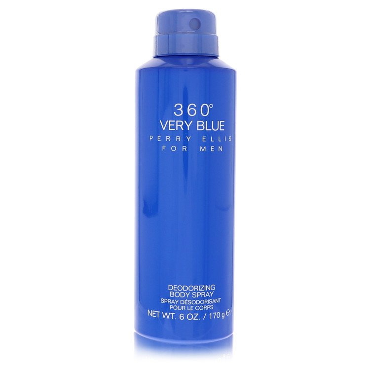 Perry Ellis进口代理批发 Perry Ellis 360 Very Blue by Perry Ellis 549142 身体喷雾（无盒）6.8 盎司