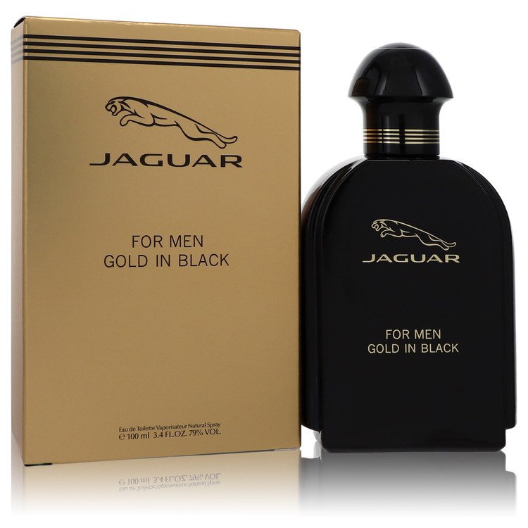 Jaguar进口代理批发 Jaguar Gold In Black by Jaguar 555393 淡香水喷雾 3.4 盎司