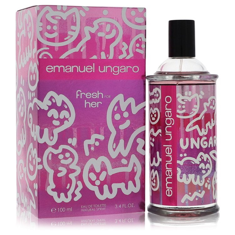 Ungaro进口代理批发 Emanuel Ungaro Fresh For Her by Ungaro 562961 淡香水喷雾 3.4 盎司