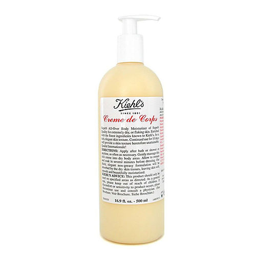 Kiehl's进口代理批发 Kiehl's by Kiehl's Creme De Corps 身体保湿霜带泵 --500ml/16.9oz，女士