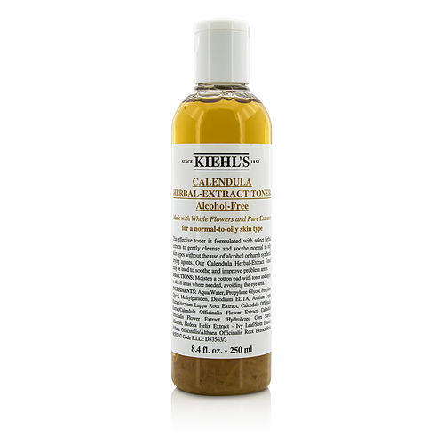 Kiehl's进口代理批发 Kiehl's by Kiehl's 金盏花草本提取物无酒精爽肤水 - 适合中性至油性皮肤类型 --250ml/8.4oz 女士