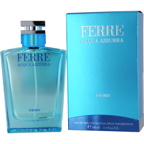 Gianfranco Ferre进口代理批发 Ferre Acqua Azzurra By Gianfranco Ferre 淡香水喷雾 3.4 盎司，男士