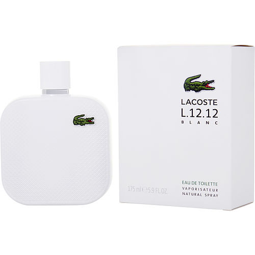 Lacoste进口代理批发 Lacoste 男士淡香水 L.12.12 Blanc By Lacoste Pure Edt 喷雾 5.9 盎司