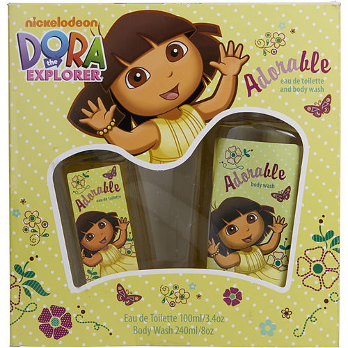 Compagne Europeene Parfums进口代理批发 Dora The Explorer By Compagne Europeene Parfums - 可爱淡香水喷雾 3.4 盎司和沐浴露 8 盎司，适合女士