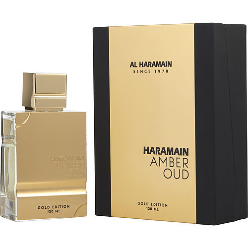 Al Haramain进口代理批发 Al Haramain 琥珀乌木香水喷雾 4 盎司（黄金版），男女皆宜