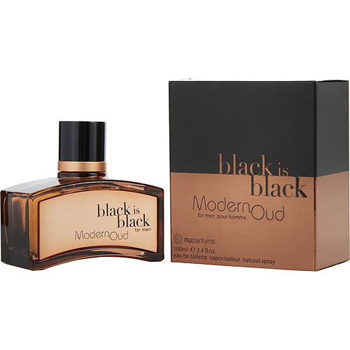 Nuparfums进口代理批发 BLACK IS BLACK 现代沉香木 Nuparfums 淡香水喷雾 3.4 盎司男士