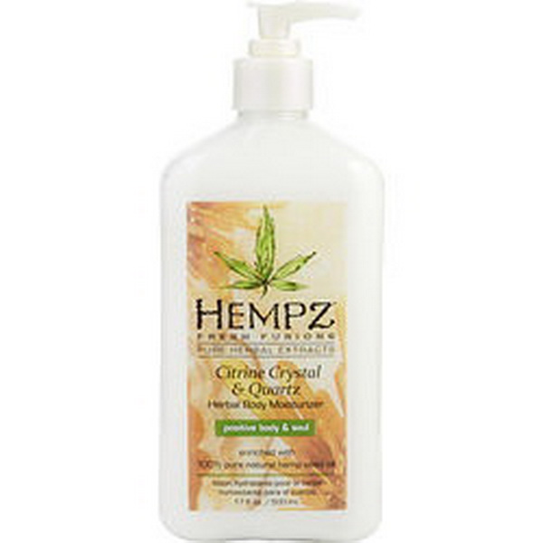 Hempz进口代理批发 Hempz By Hempz 新鲜融合黄水晶和石英草本身体保湿霜 17 盎司，男女通用