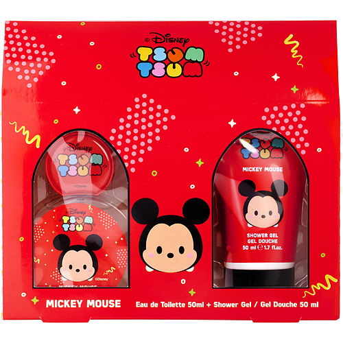 酷牌库|商品详情-Disney进口代理批发 迪士尼 TSUM TSUM 米老鼠淡香水喷雾 1.7 盎司和沐浴露 1.7 盎司男士