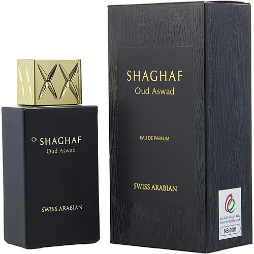 Swiss Arabian进口代理批发 Shaghaf Oud Aswad By 瑞士阿拉伯香水淡香精喷雾 2.5 盎司，男女通用