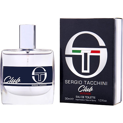 Sergio Tacchini进口代理批发 Sergio Tacchini Club Intense By Sergio Tacchini 淡香水喷雾 1 盎司，男士