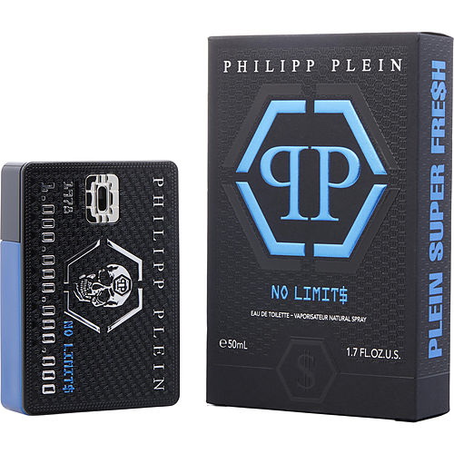 Philipp Plein Parfums进口代理批发 Philipp Plein No Limits Super Fresh By Philipp Plein 香水淡香水喷雾 1.7 盎司，男士