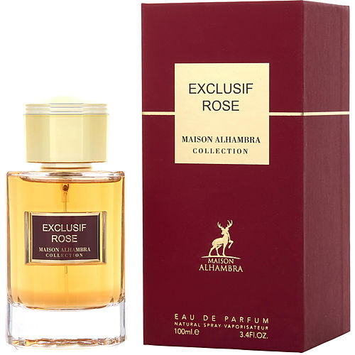 Maison Alhambra进口代理批发 Maison Alhambra Exclusif Rose By Maison Alhambra 淡香精喷雾 3.4 盎司，女式