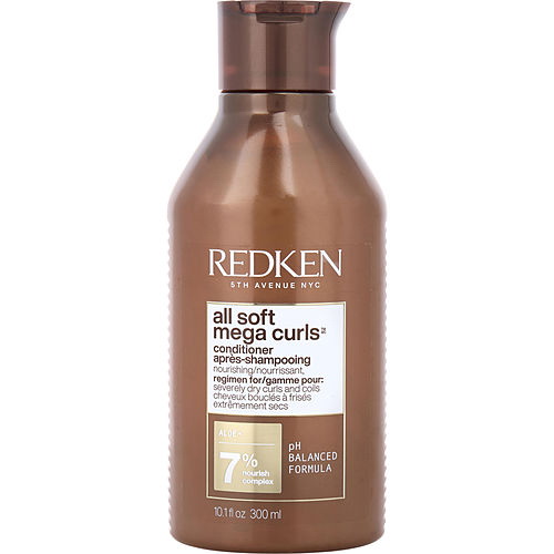 Redken进口代理批发 Redken By Redken All Soft Mega Curl 护发素 10 盎司，男女通用