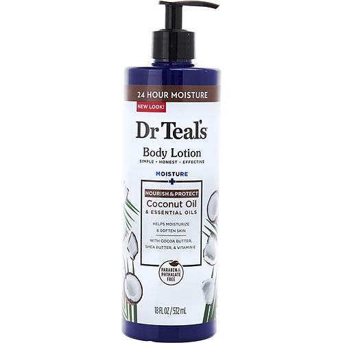 Dr. Teal's进口代理批发 Dr. Teal'S By Dr. Teal'S 身体乳 - 保湿 + 滋养椰子油 --532Ml/18Oz，男女通用