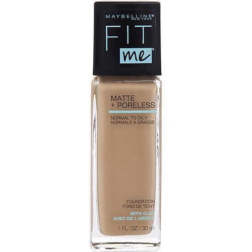 Maybelline进口代理批发 Maybelline by Maybelline Fit Me 哑光 + 无孔粉底液 - # 125 Nude Beige --30Ml/1Oz，女士