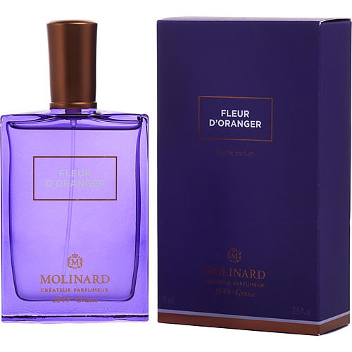 Molinard进口代理批发 Molinard Fleur De Oranger By Molinard 淡香精喷雾 2.5 盎司（新包装），女士