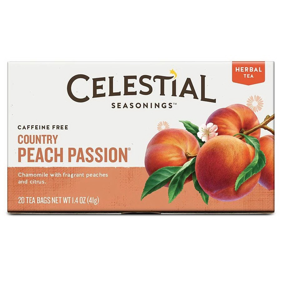 Celestial Seasonings进口代理批发 Celestial Seasonings 乡村桃子百香茶 20 茶袋