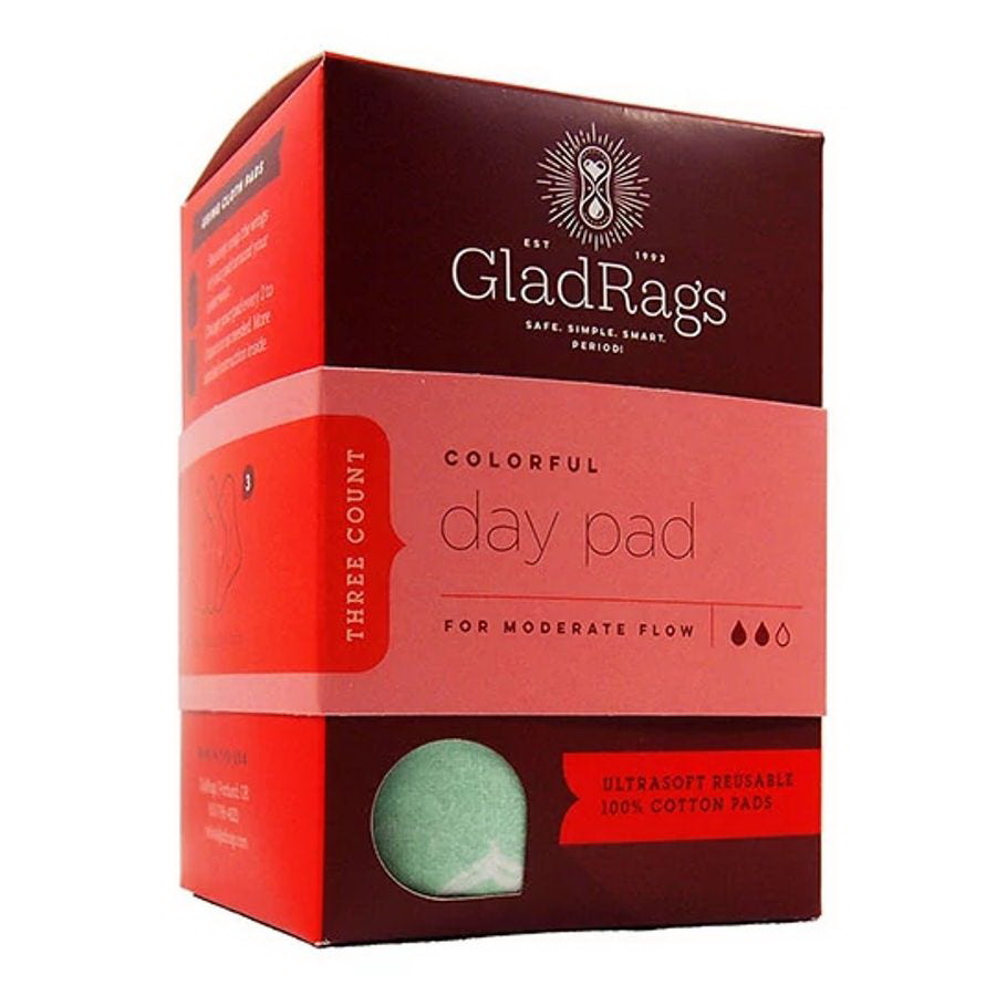 GladRags进口代理批发 GladRags 可水洗日用卫生巾 3 件装