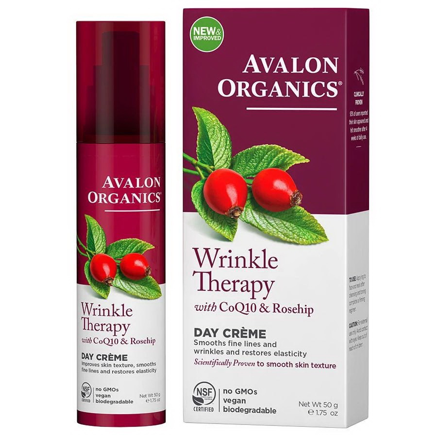 Avalon Organics进口代理批发 Avalon Organics CoQ10 抗皱霜 1.75 液量盎司盎司。