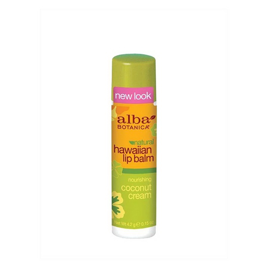 Alba Botanica进口代理批发 Alba Botanica 椰子霜润唇膏 0.15 盎司