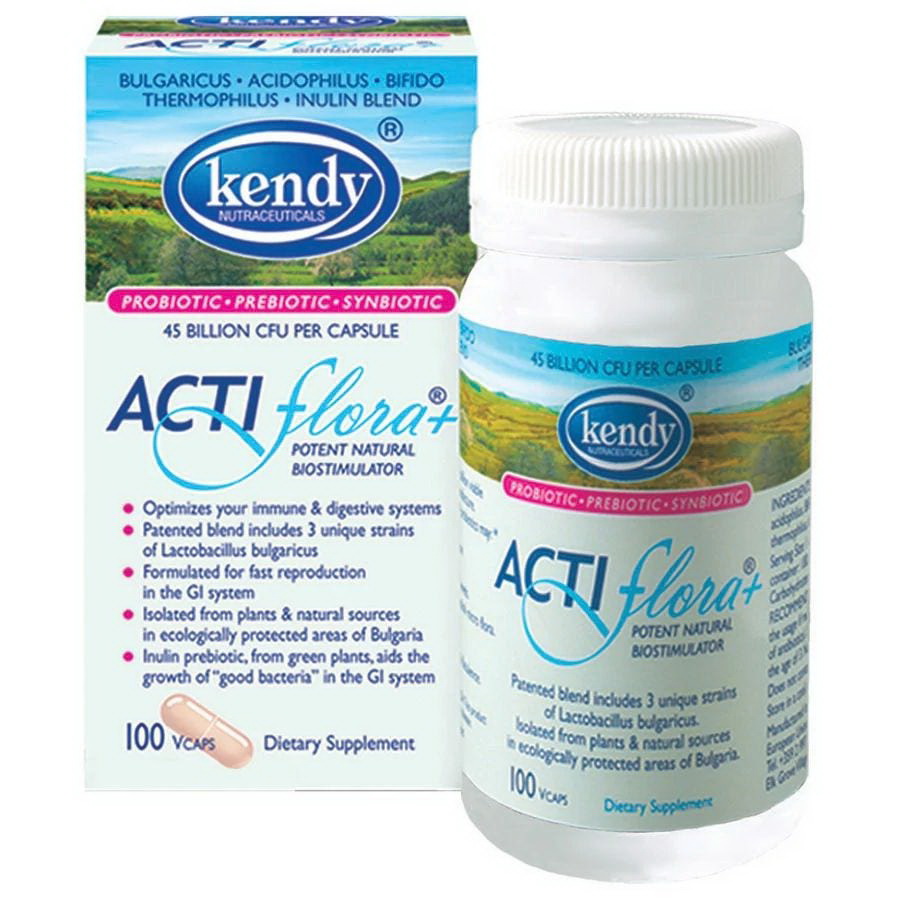 Kendy进口代理批发 Kendy ACTIFlora + Synbiotic 益生菌 100 粒胶囊