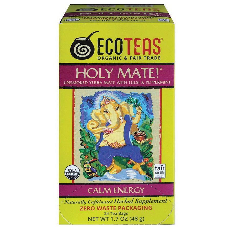 酷牌库|商品详情-ECOTEAS进口代理批发 ECOTEAS Holy Mate 无烟马黛茶配图尔西茶 24 袋